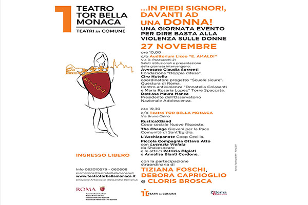 Giornata evento rivolta agli adolescenti per dire basta alla violenza sulle donne