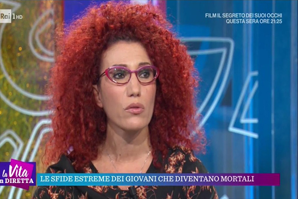 Le sfide estreme dei giovani che mettono a rischio la propria vita. Maura Manca ne ha parlato a La Vita in Diretta