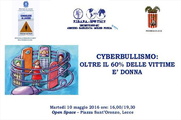 Cyberbullismo: oltre il 60% delle vittime è donna. Ne parlerà Maura Manca in un convegno a Lecce