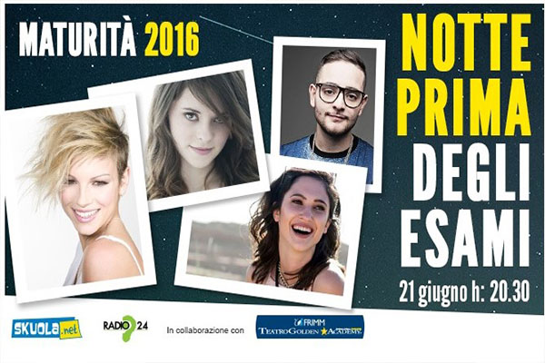 Maura Manca presente alla Notte prima degli esami con ospiti VIP ed esperti su Skuola.net e su Radio24
