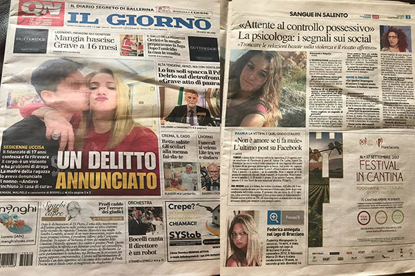Attente al controllo possessivo: come troncare le relazioni basate sulla violenza e sul ricatto. Maura Manca sul Quotidiano Nazionale